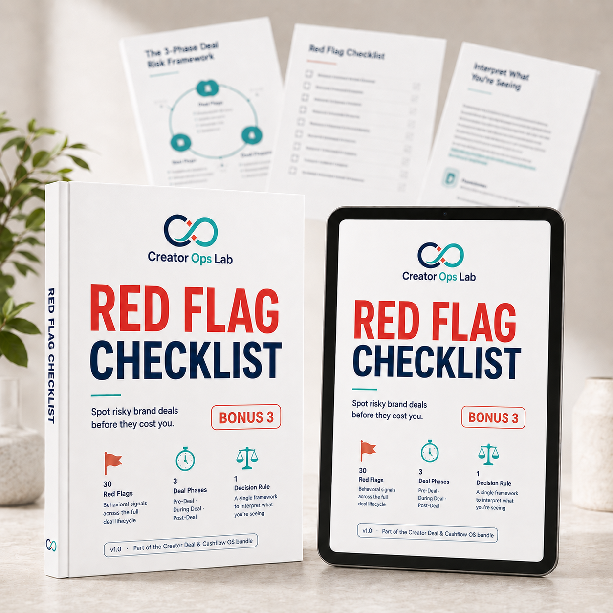 Red Flag Checklist mockup