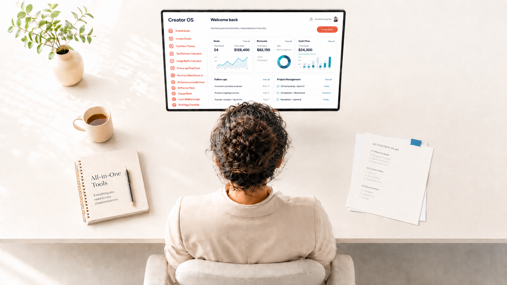 Start Here dashboard